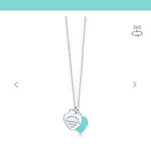 Mini Double Heart Tag Pendant Necklace